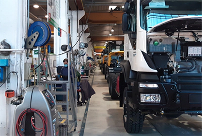 Esempio di impianto di raffrescamento per officina meccanica