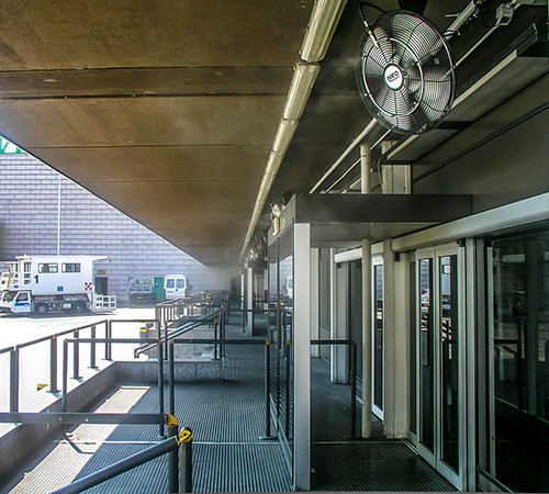 Raffrescamento aree interne ed esterne di stazioni ed aeroporti Raffrescamento aree interne ed esterne di stazioni ed aeroporti